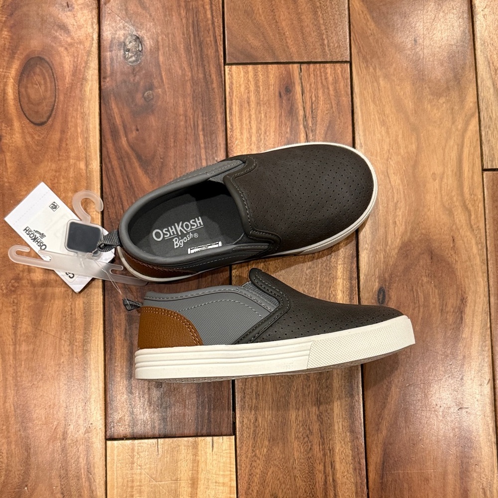 OshKosh B'gosh Gray Slip-On Sneakers